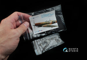 Quinta Studio QC144001 Verrière transparente thermoformée pour Spitfire Mk.IX, 3 pièces (pour kit Eduard) 1/144 – image 5