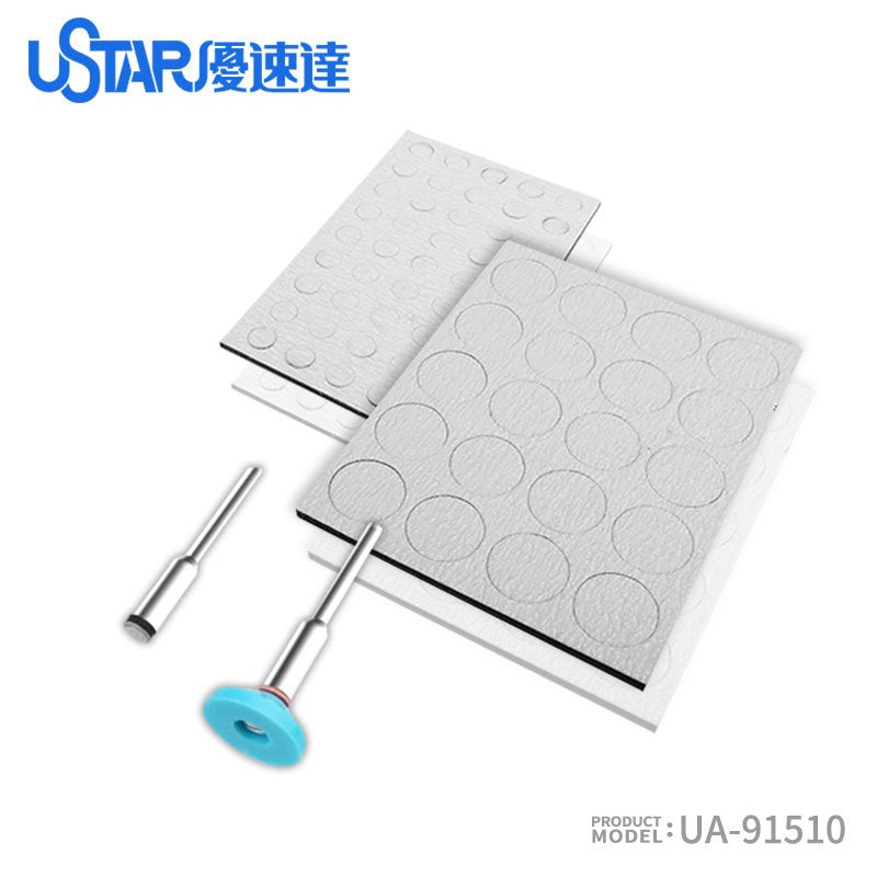 Tête de meulage en papier de verre U-Star UA-91510 à coupe ronde 
