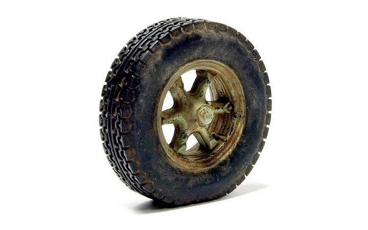 ET Model ER35-005 Roues de route lestées de type 2 pour Sd.Kfz.7 allemand de la Seconde Guerre mondiale, pour DRAGON/TRUMPETER au 1/35