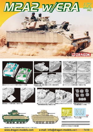 Dragon 7415 M2A2 avec blindage réactif explosif (ERA) 1/72 – imagen 2