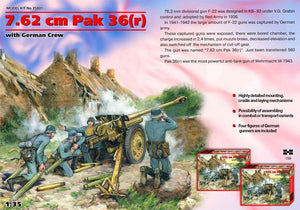 ICM 35801 7,62 cm Pak 36 (r) avec équipage allemand (4 figurines) (1/35)