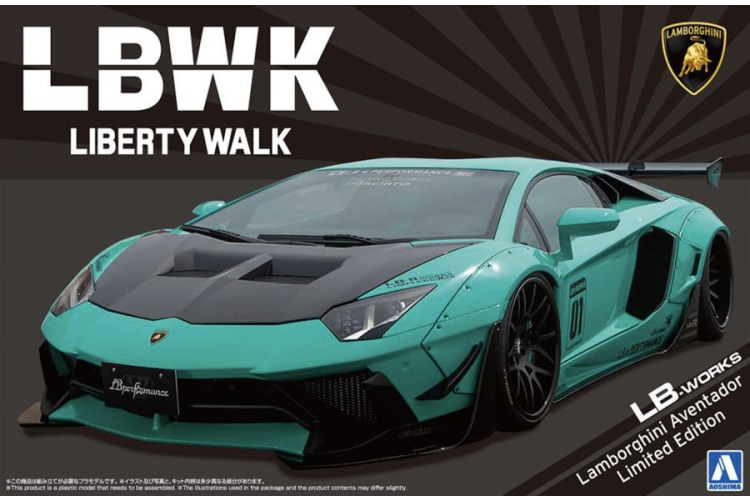 Aoshima 05995 LB-Works Lamborghini Aventador Édition Limitée Ver. 2 1/24
