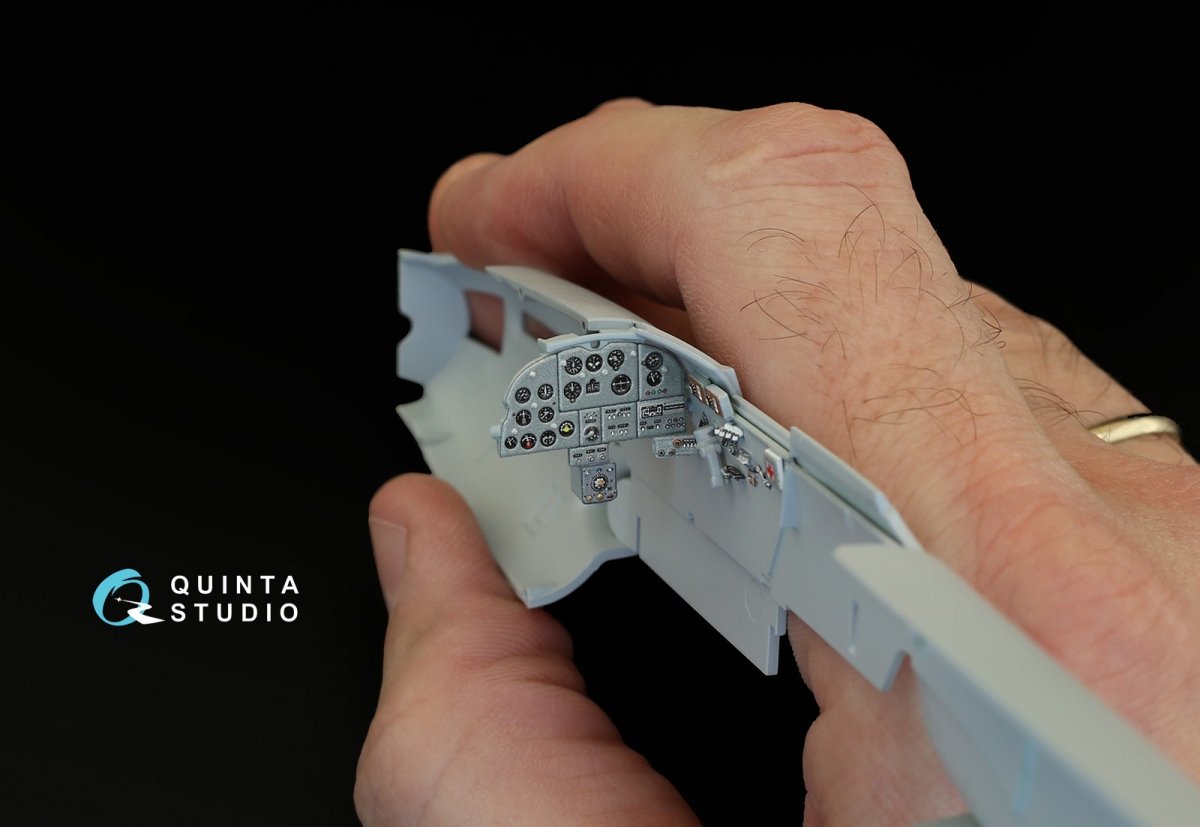 Intérieur monoplace imprimé en 3D et coloré pour maquette Quinta Studio QD48072 Il-2 (pour kit) 1/48 – image 6