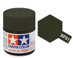 Tamiya 81351 Acrylique XF-51 Kaki Drab 23 ml