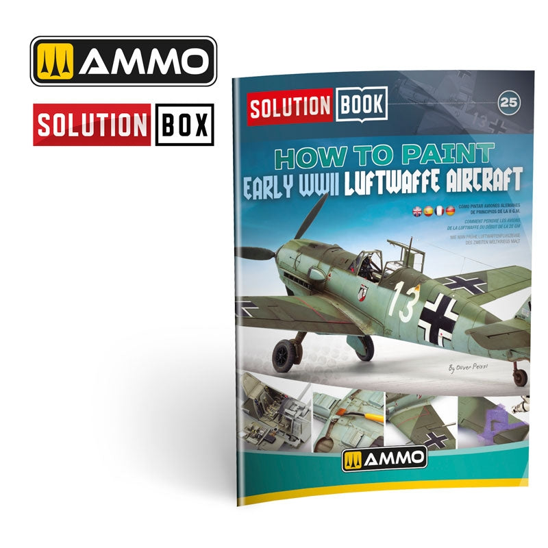 AMMO of Mig Jimenez 7730 SOLUTION BOX 25 - Early WWII Luftwaffe Aircraft – zdjęcie 4