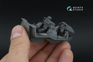 Intérieur imprimé en 3D et coloré sur papier décalcomanie Quinta Studio QDS-48593 F-14D Super Tomcat (GWH) (Petite version) 1/48 – image 9