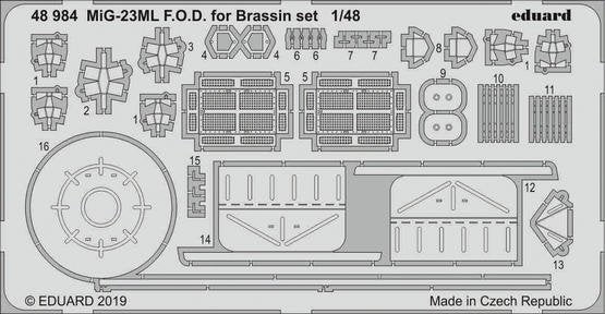 Eduard 48984 MiG-23ML FOD pour set Brassin 1/48 EDUARD
