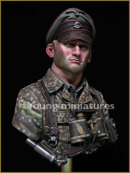 Young Miniatures YM1831 Officier SS allemand de la Waffen-SS 1944 1/10 – image 8