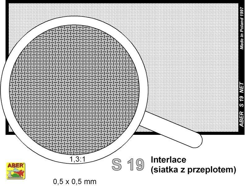 Filet Aber S-19 à mailles entrelacées de 0,5 x 0,5 mm  – immagine 2