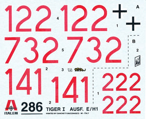 Italeri 0286 Tigre I Ausf. E/H1 (1/35) – image 3