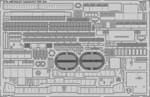 Eduard 53194 HMS Hood partie 6 superstructure TRUMPETER 1/200