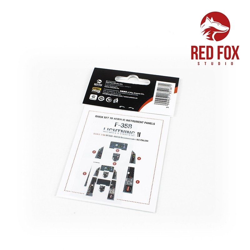 Red Fox Studio QS-48018 F-35B Lightning II (pour kit Italeri) 1/48 – image 2