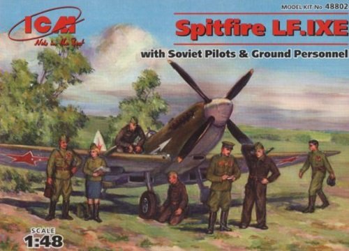 ICM 48802 Spitfire LF.IXE avec pilotes et personnel au sol soviétiques (1/48)