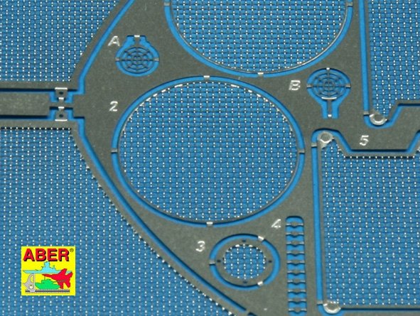 Grilles Aber 35G13 pour char allemand Sd.Kfz.182 King Tiger (Tourelle Henshel) (1/35) – immagine 3