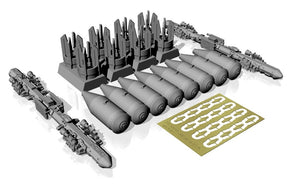 Armory Models ACA4810c MZBD-4UT avec 4 bombes explosives soviétiques OFAB-100-120, kit d&amp;#39;armement en résine avec pièces en photodécoupe, échelle 1/48