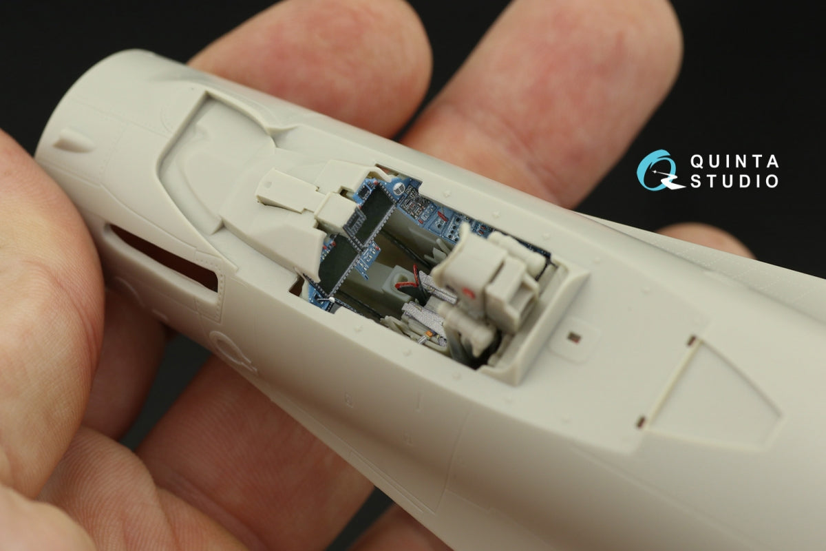 Intérieur imprimé en 3D et coloré sur papier décalcomanie Quinta Studio QD48234 Su-35S (KittyHawk) 1/48  – image 9