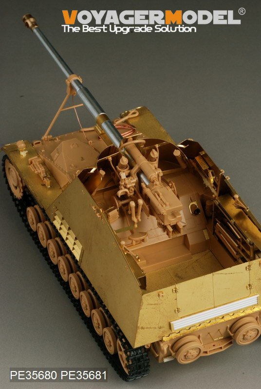Maquette Voyager PE35680 Sd.Kfz. 164 Nashorn B allemand de la Seconde Guerre mondiale, canon inclus (pour TAMIYA 35335), échelle 1/35  – immagine 6