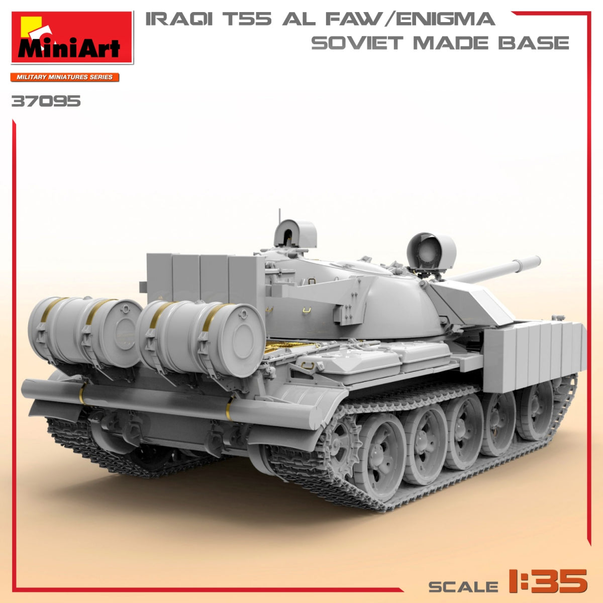 MiniArt 37095 T-55 IRAKIEN AL FAW/ENIGMA. SOCLE DE FABRICATION SOVIÉTIQUE 1/35 – image 6