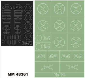 Montex MM48361 Heinkel He 70 AZ MODÈLES 4851 1/48