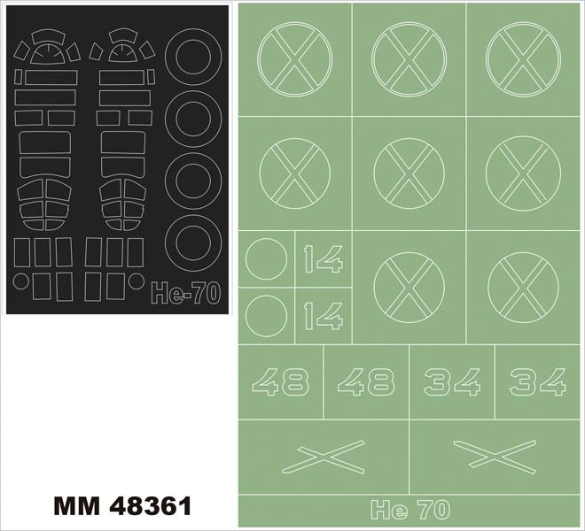 Montex MM48361 Heinkel He 70 AZ MODÈLES 4851 1/48