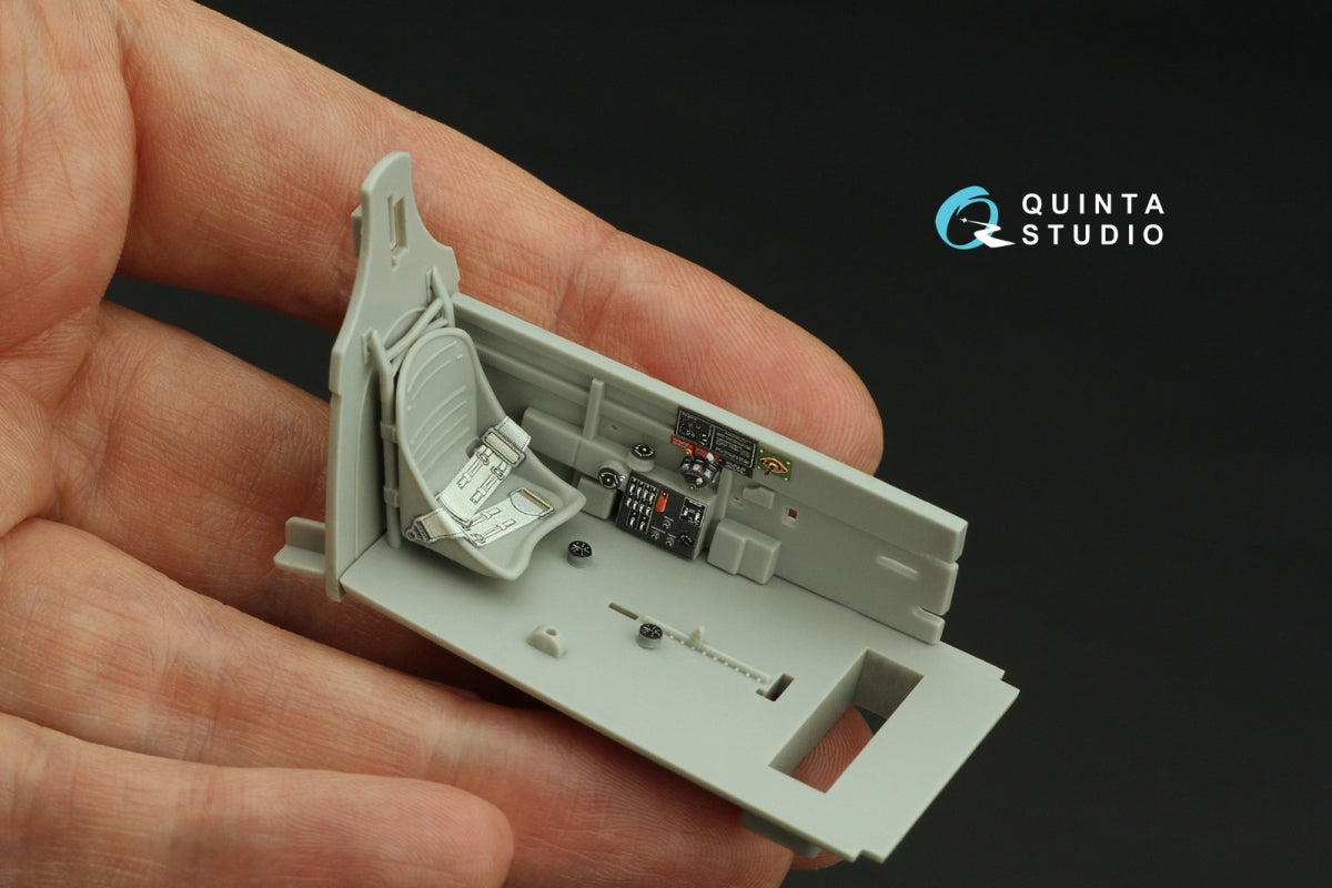 Intérieur imprimé en 3D et coloré sur papier décalcomanie Quinta Studio QD32146 P-40B Warhawk (Trumpeter) 1/32  – image 6
