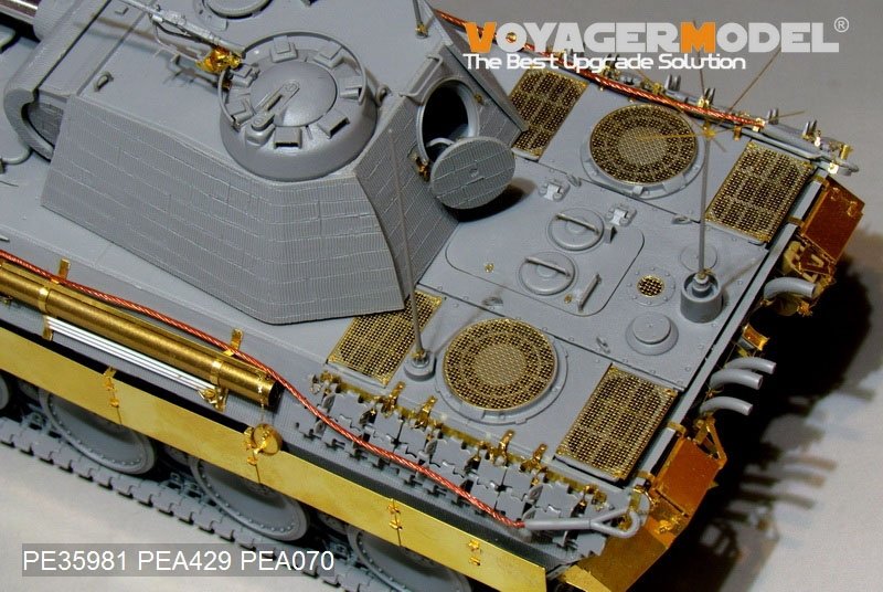 Maquette Voyager PE35981 Char Panther A allemand de la Seconde Guerre mondiale (modèle de base) pour TAKOM au 1/35 – Bild 10