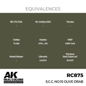 AK Interactive RC875 SCC n° 15 Vert olive 17 ml – image 3