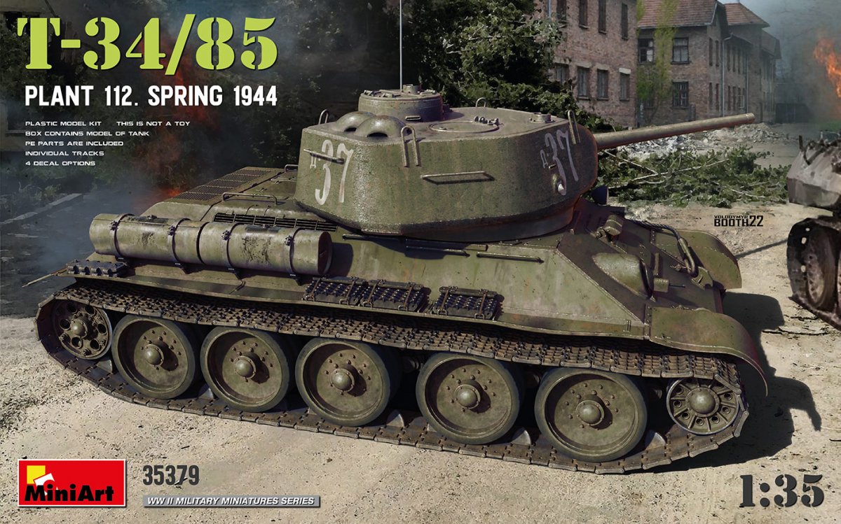 MiniArt 35379 T-34/85 USINE 112. PRINTEMPS 1944 1/35