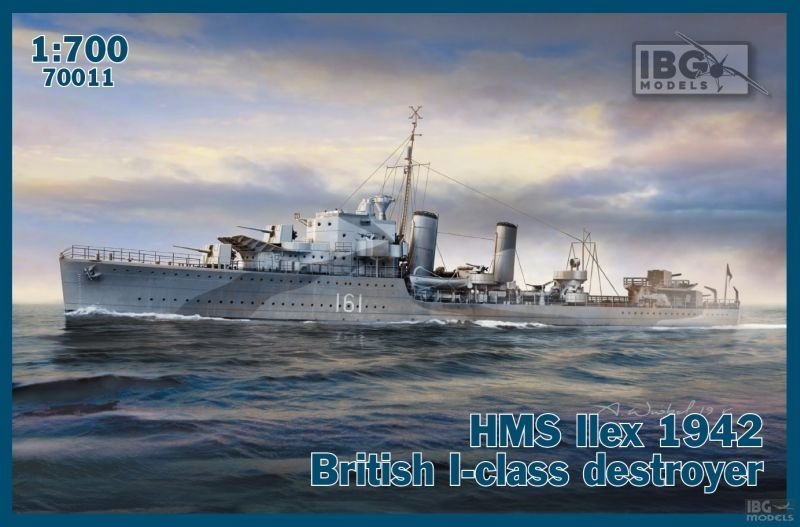 IBG 70011 HMS Ilex 1942 Destroyer britannique de classe I 1/700