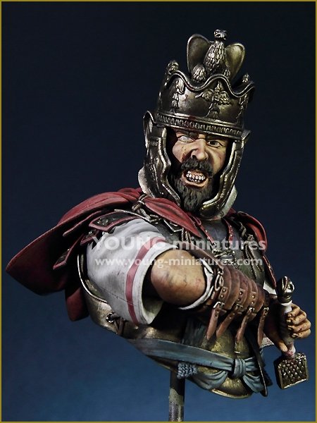 Young Miniatures YH1843 Roman Cavalry Officer- Theilenhofen Germany 2nd C. AD 1/10 – zdjęcie 6
