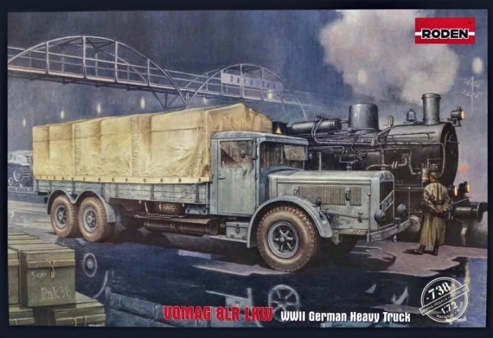 Roden 738 Vomag 8 LR LKW Camion lourd allemand Seconde Guerre mondiale 1/72