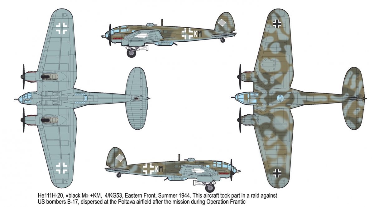 Roden 344 Heinkel He-111 H-16/H-20 1/144 – image 3