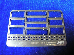 Kit de gravure pour plaques d&amp;#39;immatriculation KA Models KA-24003, échelle 1/24