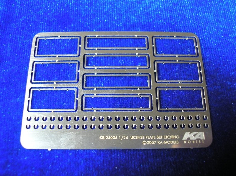 Kit de gravure pour plaques d&amp;#39;immatriculation KA Models KA-24003, échelle 1/24