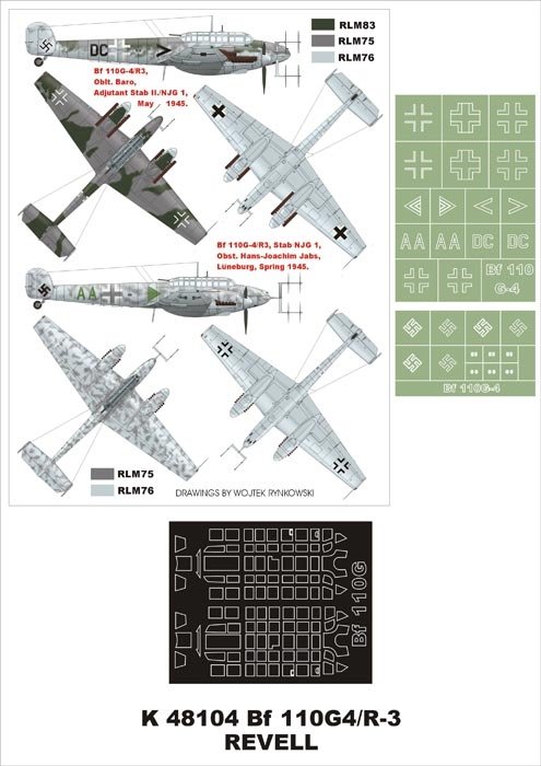Montex K48104 Bf 110G-4/R3 1/48 