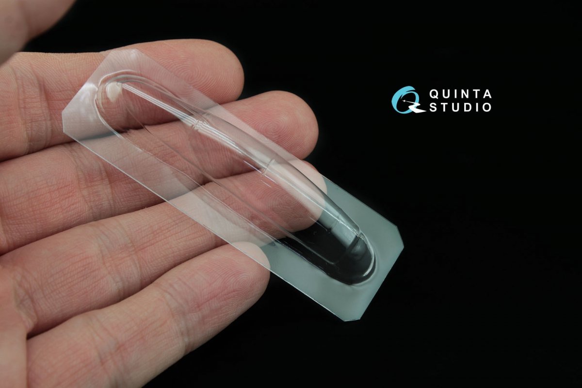 Verrière transparente thermoformée Quinta Studio QC72012 Su-27UB/Su-30 (pour maquette Zvezda) 1/72 – image 3