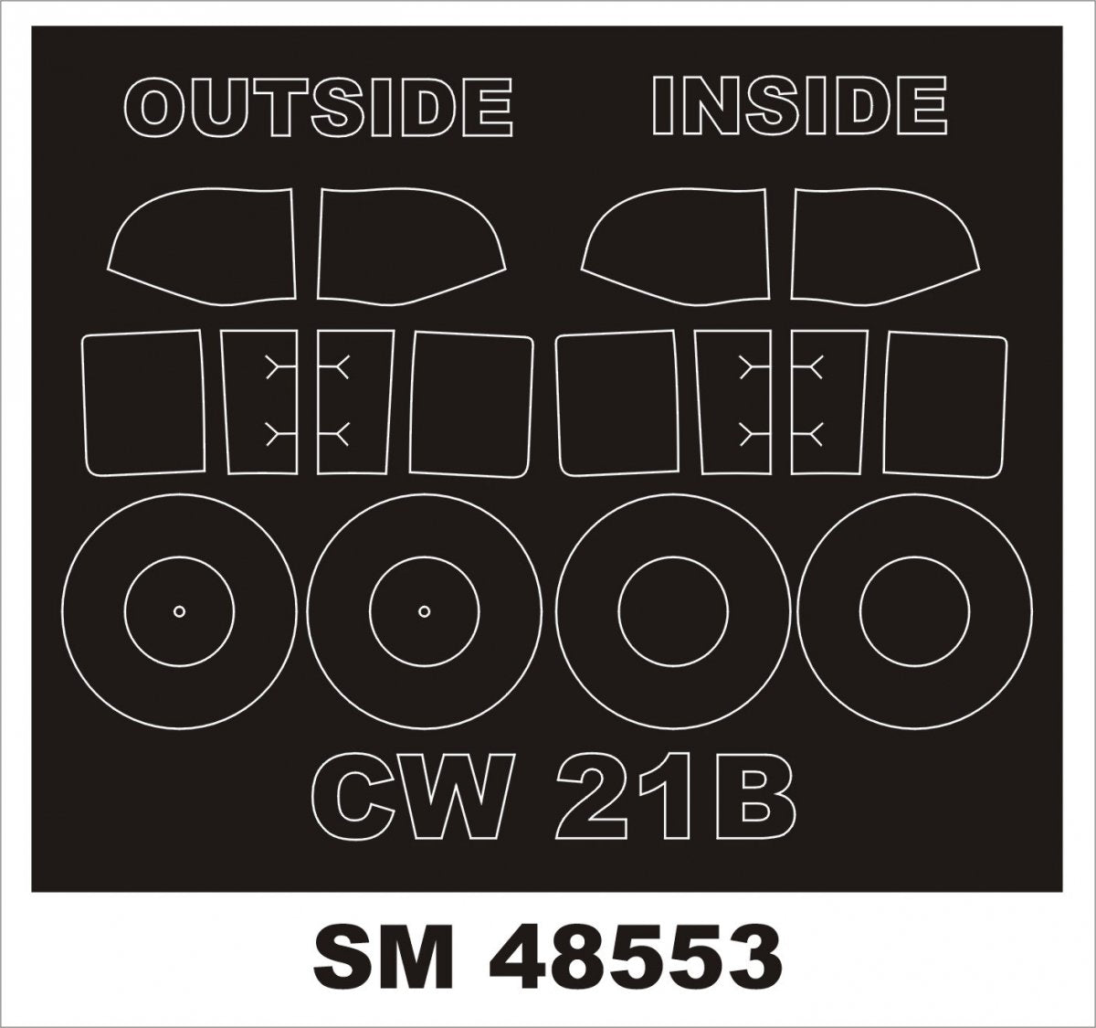 Montex SM48553 CW-21B pour DORA WINGS 1/48