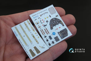 Intérieur imprimé en 3D et coloré sur papier décalcomanie Quinta Studio QD32045 Bf 109G-10 (pour maquette Revell) 1/32 – Bild 3