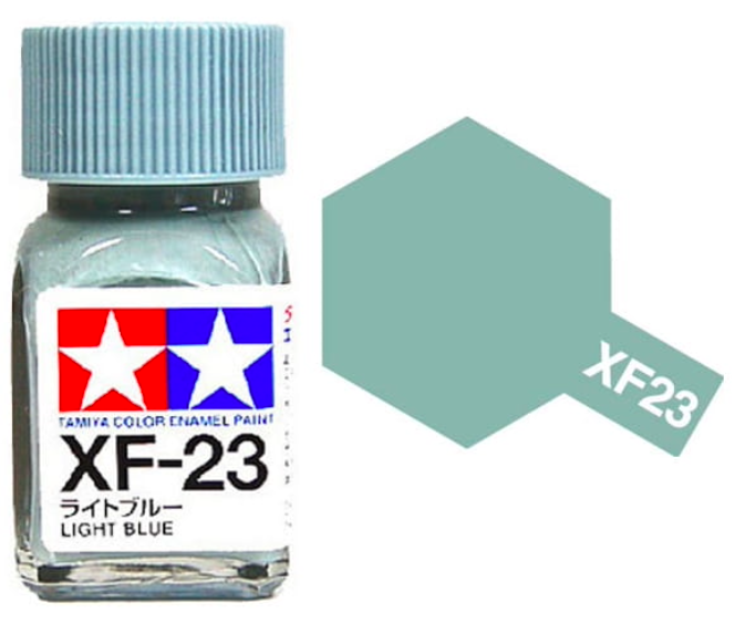 Peinture émail Tamiya XF23 bleu clair (80323) 