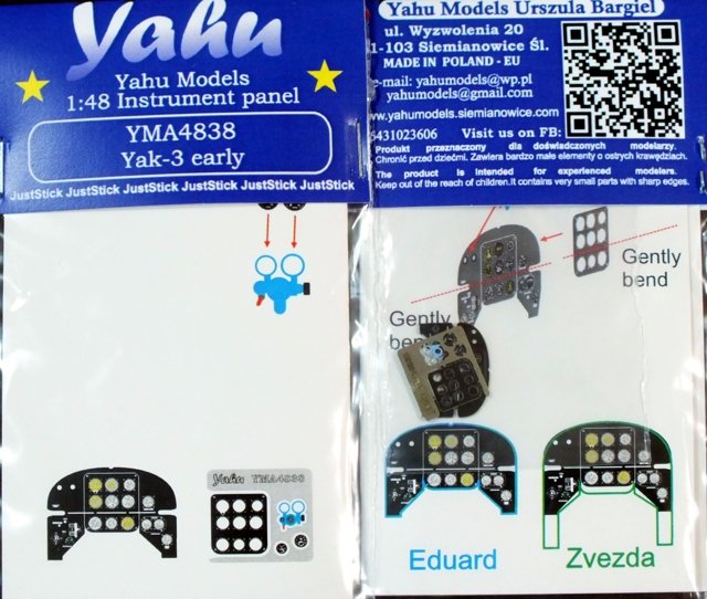 Yahu YMA4838 Yak-3 précoce (Eduard / Zvezda) 1/48
