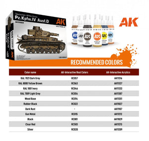 AK Interactive AK35504 PZ.KPFW.IV AUSF.D AFRIKA KORPS 1/35  – image 2