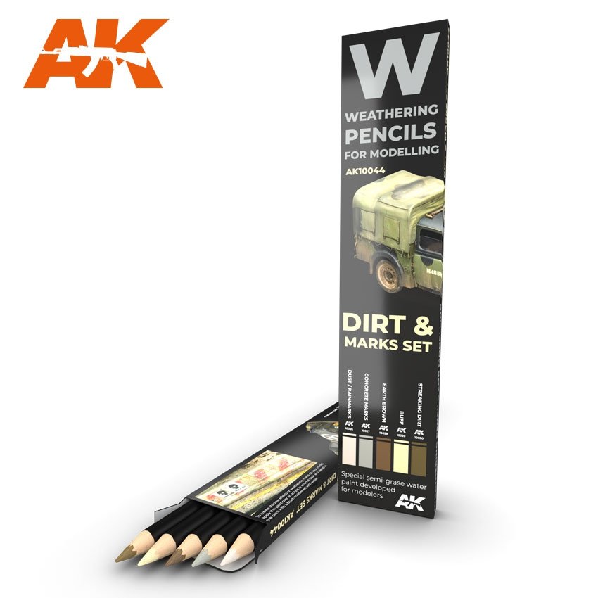 AK Interactive AK10044 DIRT : ENSEMBLE DE MARQUES