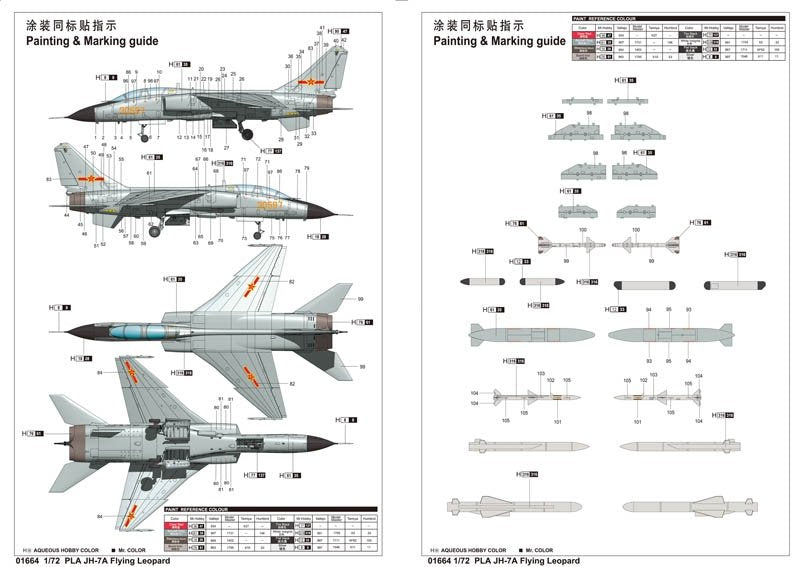 Trumpeter 01664 PLA JH-7A Flying Leopard 1/72 – zdjęcie 3