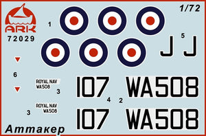Ark Models 72029 Supermarine Attacker F.1 Chasseur naval britannique (1/72) – image 2