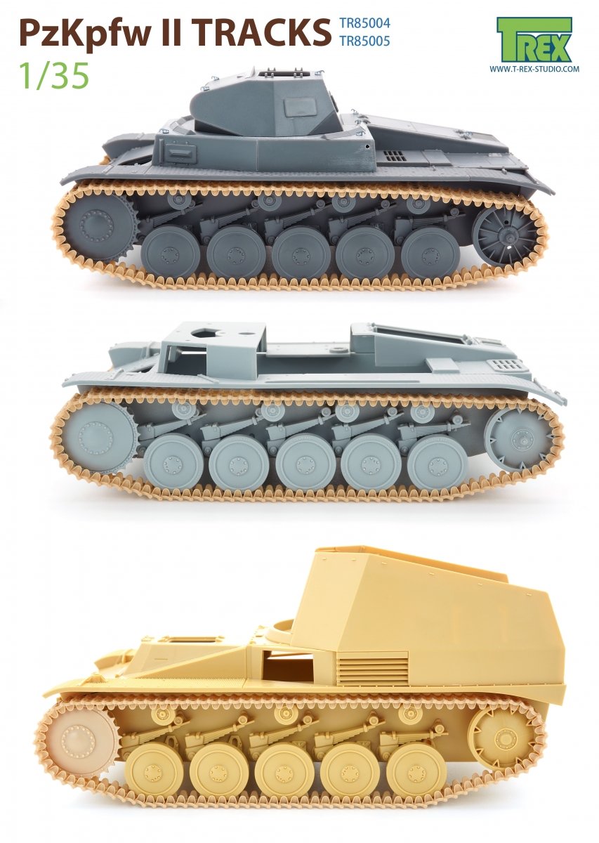 T-Rex Studio TR85004 PzKpfw II Chenilles Modèle commun 1/35 – image 5