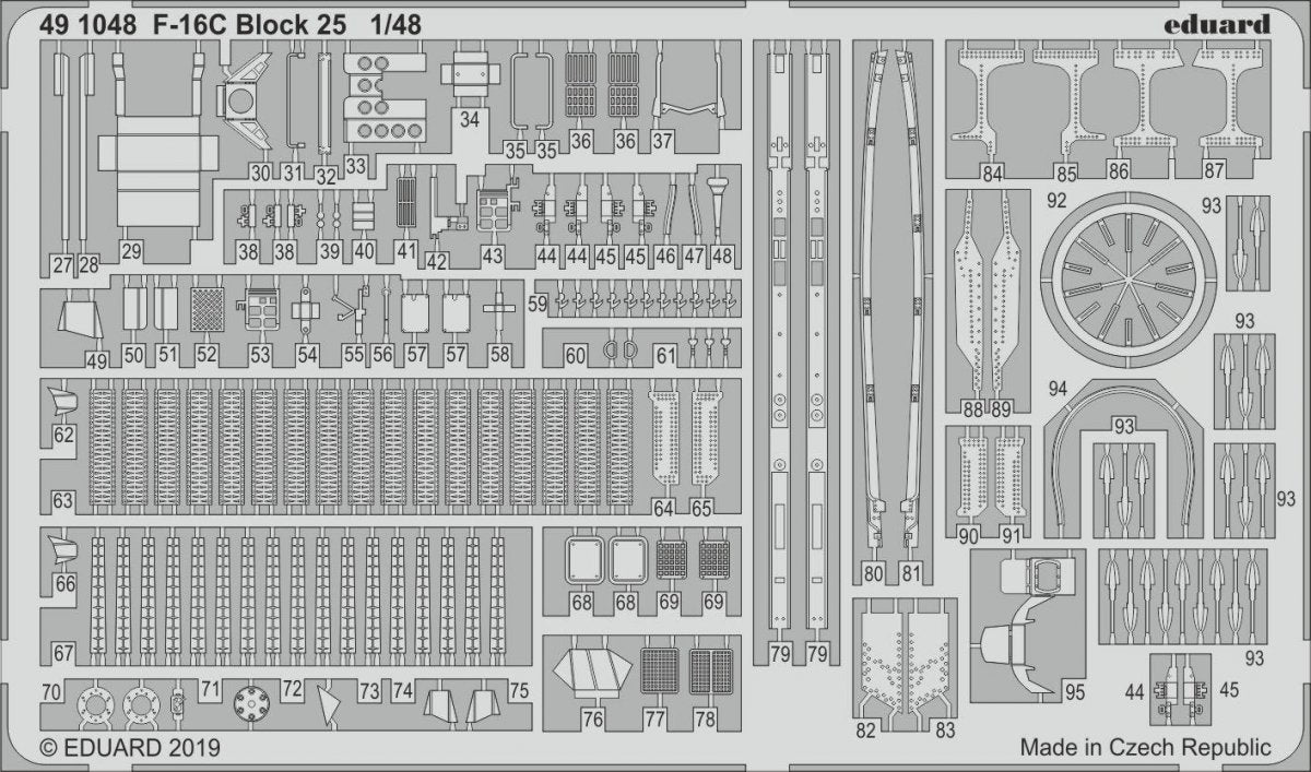 Eduard 491048 F-16C Block 25 1/48 TAMIYA – image 2