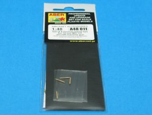 Aber A48 011 Jeu de 4 embouts de canon pour mitrailleuse d&amp;#39;avion allemande MG 131 de 13 mm (1/48)  – immagine 6