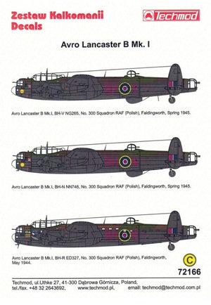 Techmod 72166 Avro Lancaster B Mk. I 1/72  – immagine 2