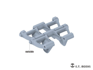 Chenilles fonctionnelles (impression 3D) pour maquettes DRAGON/HOBBYBOSS/TAKOM au 1/35 (ET Model P35-400, Seconde Guerre mondiale) – immagine 3
