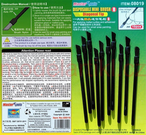 Brosse diagonale miniature jetable Trumpeter 08019 (10 pièces) – image 2
